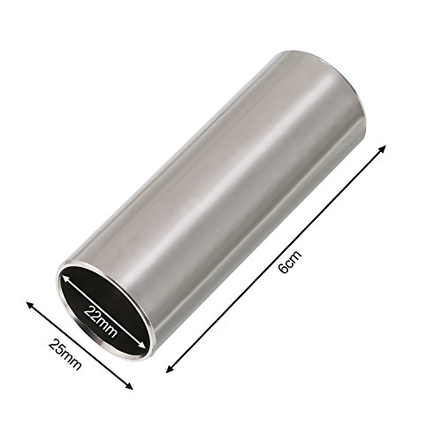 image for Pangda 2 Pieces Glass Slide and Stainless Steel Slide in Box for Guita