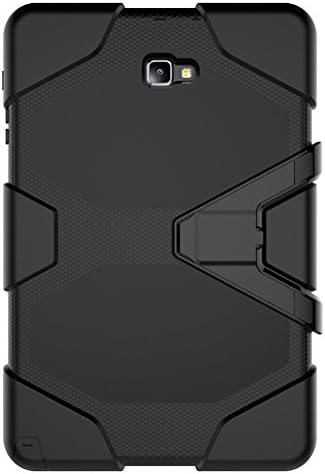 Galaxy Tab A 10.1 Heavy Duty Case, SM-P580 Shockproof with Kickstand Built-in Screen Full-Body Protective Case for Samsung Galaxy Tab A P580/P585 10.1 inches (black)