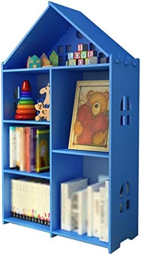 子供 収納 おもちゃ 絵本 本棚 大容量 創造的な子供の本棚 家の絵本収納キャビネット 環境に優しい高密度ボード Color 66 26 Blue 108cm 簡単な設置 全国一律送料無料 Size