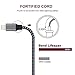 iPhone Charger, Eashion Lightning Cable 3Pack 10FT Extra Long Nylon Braided Charging Cord for iPhone7 7 Plus 6s Plus 6 6Plus 5 5s 5c SE iPad iPod & More (Carbon Black)