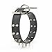Pet Kingdom 20-22'' Large Spikes PU Leather Dog Collars Studded Dog Collar Medium Or Large Pet Collar (Black, Large)