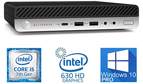 HP EliteDesk 800 G3 Mini PC, Intel Core i5-7500T Upto 3.3GHz, 16GB RAM, 256GB SSD, VGA, 2X DisplayPort, Windows 10 Pro