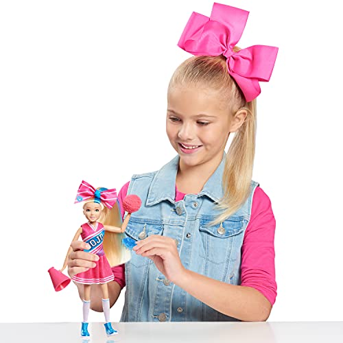 JoJo Siwa 10 Inch Singing Doll, Sings High Top Shoes, Pink Cheerleading