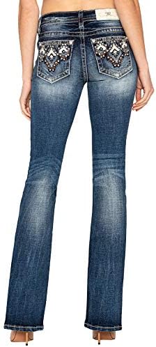 Miss Me Diamond Cut Bootcut Jeans Jeans 