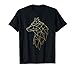 Cool Wolf Polygon Geometric Wolf Abstract Art T-Shirt