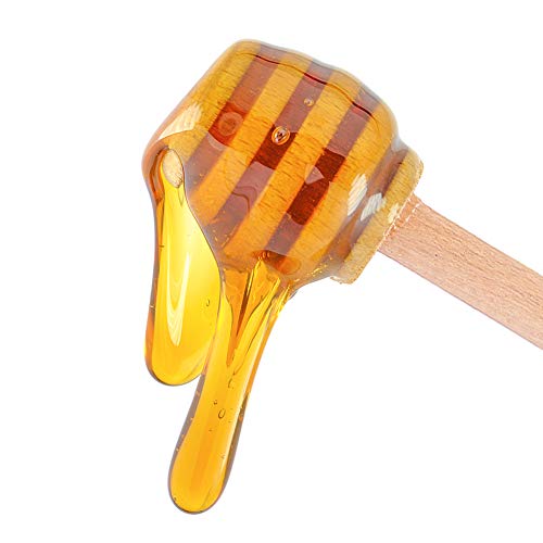 HANSGO 36PCS Stick, 3 Inch Wooden Honey Dipper Mini Honey
