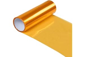 DIYAH Amber Vinyl Tint Film for Headlights, Tail Lights, Fog Lights – Self-Adhesive, Scratch-Resistant, Easy to Install, Universal Fit for Cars, SUVs, Trucks (12 X 48 Inches)