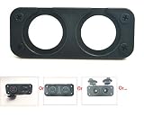 AI Share DIY Switch Panels,Toggle Switch -Digital Voltmeter-Newest Dual USB Charger Socket-12V Socket Arbitrary Combination Used for Boats, Marine,Cars, Golf carts, RV, UTV, ATV, etc(Separate Panel)