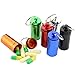 6 Packs Large Aluminum Waterproof Pill Case Keychains for Medicine First-Aid,Pocket-Sized Wide Mouth ID Holder,Seal Bottle Match Case Essentials Container for Outdoor Sports