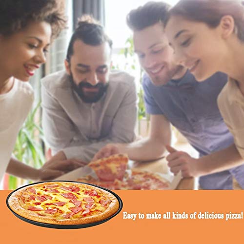 Nonstick Pizza Pan Carbon Steel Pizza Tray Pie Pans (13inch)