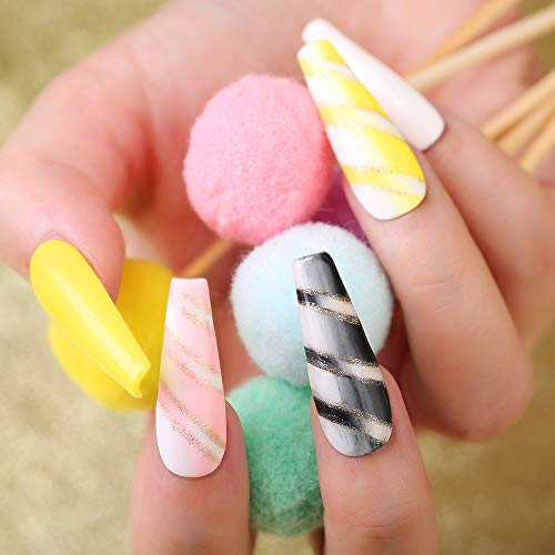 MEFA 18 Pcs Soak Off Gel Nail Polish, 16 Colors Gel + 1 Base Coat + 1 Top Coat(10ml/Bottle), UV Led Gel Polish Manicure Kit For Beginners Nail Art Salon Nail Design Set1 - Thumbnail 3