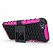 iPod Touch 6 Case,iPod Touch 5 Case, SLMY(TM) Heavy Duty Dual Layer Shockproof / Impact Resistance Hybrid Rugged Cover Case with Built-in Kickstand for Apple iPod Touch 5 6th Generation Hot Pink