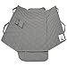 Pet Car Back Seat Cover, 100% Waterproof, Fits Cars, Trucks & SUVs ~ 600D Quilted Oxford Polyester w/Zip Close, Seat Anchors & Storage Pocket, 55