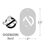 Stencil - GHOSTBUSTERS, Image Size 1.85x1.6 on 3.5x2 Border