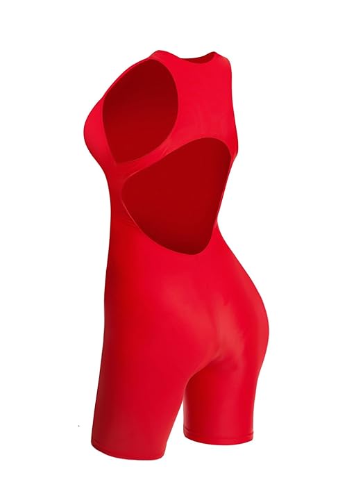 speerise Women Backless Romper One Piece Sleeveless Racerback Jumpsuit