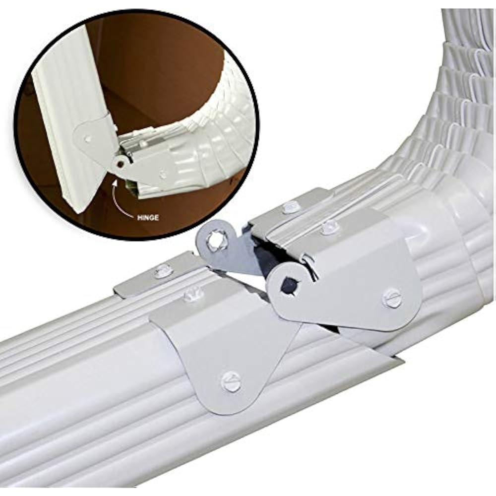 3 Pc Downspout Extension Gutter Hinge Fits 2x3, 3x4, 5 ",6 " Universal