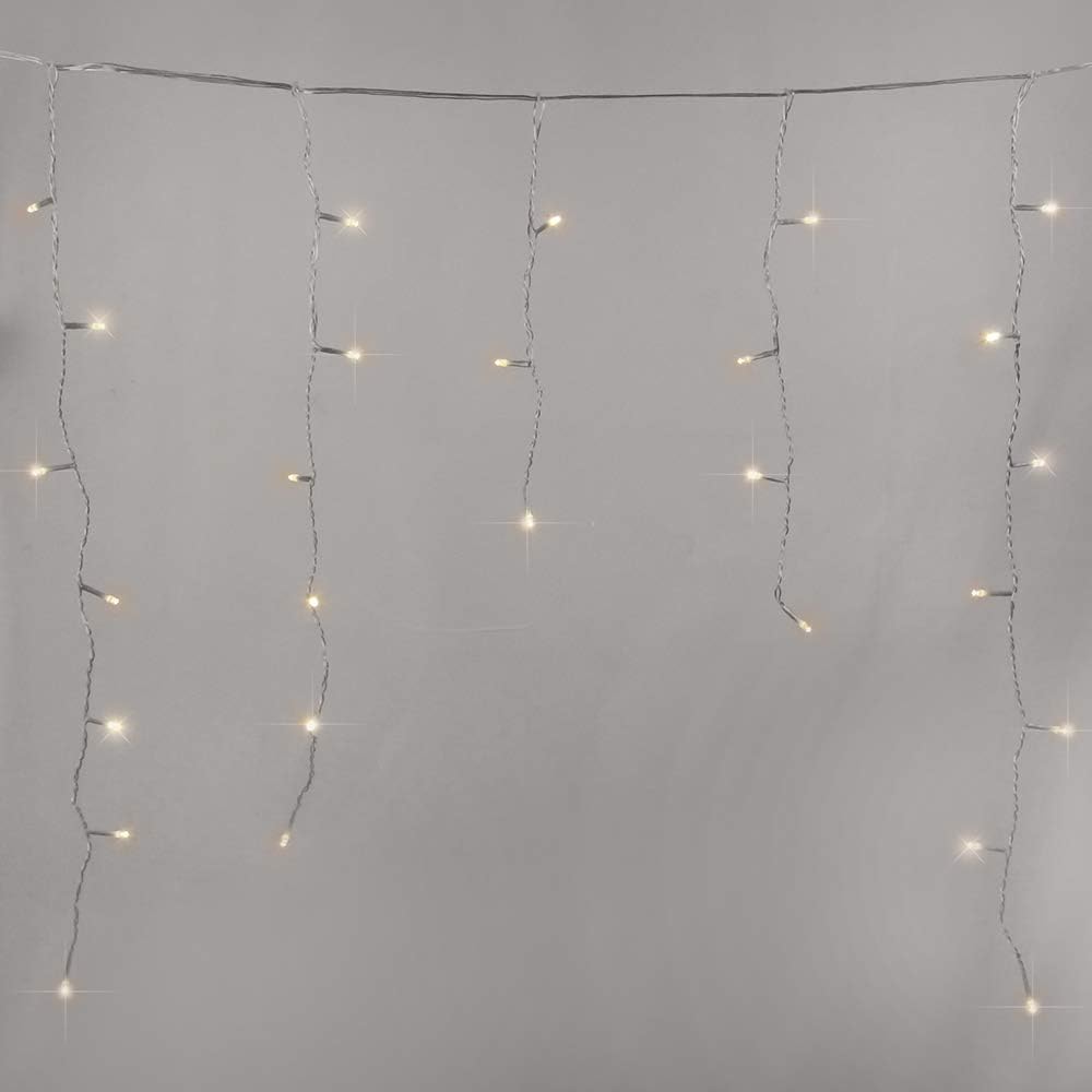 ANSIO® Outdoor Christmas Lights 760 LED 26m/83ft Icicle Lights Outdoor & Indoor Warm White Decorations String Fairy Outside Lights with Timer for Xmas Garden & Party - Image 5