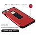 iPhone 8 Plus Case,iPhone 7 Plus Case,TAIYANYU Metal Backplane TPU Gear Design Dual Layer Rugged Shockproof Anti Scratch Protective Cover Case for Apple iPhone 7 Plus/iPhone 8 Plus 5.5 inch (Red)