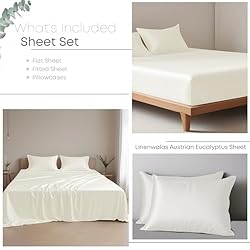 Linenwalas Eucalyptus Tencel Bed Sheets King Size