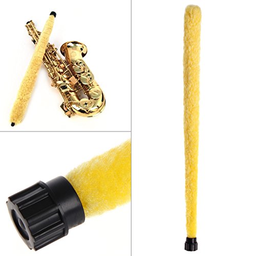 Abicial Soft Durable Cleaning Brush Cleaner Pad Saver For Alto Tenor Soprano Saxophone