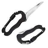 TOBWOLF 2PCS 5 in 1 Multitool Carabiner