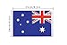 TSMD 100 Feet Australia Australian Flag 76Pcs Indoor/Outdoor National Country Flags,Party Decorations for Olympics,World Cup,Bar,Sports Event,International Festival(8.2