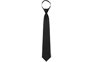 Mantieqingway Black Ties for Boys Pre Tied Adjustable Kids Ties Solod Color Neckties for Graduation Wedding School