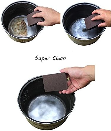 Navischka NAEA-001 Kitchen Emery Nano Magic Clean Rub Powerful Stains Sponge Eraser Brown Color 3PCS Pack