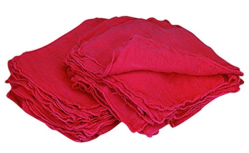 Simpli-Magic Cotton Shop Towels, Commercial Grade, Red, 90 Pack, Size: 14