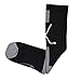 ChalkTalkSPORTS Hockey Half Cushioned Crew Socks | Crossed Sticks | Black/Gray
