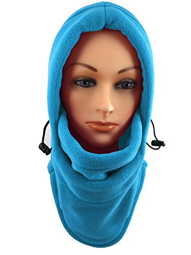 Novasport Women's Balaclava Hooded Face Mask Fleece (Baby Blue)