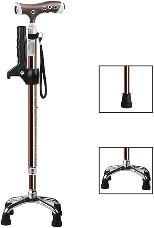 Walking Canes for Seniors, Lightweight Walking Cane with 4Prong Base
