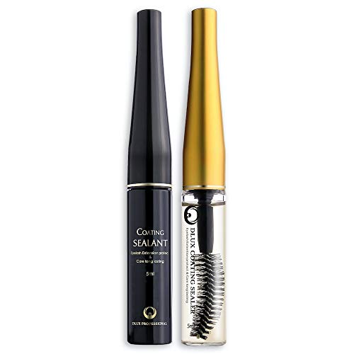 Eyelash Extensions for COATING SEALANT (5ml) DLUX PROFESSIONAL Clear/NATURAL INGREDIENTS/ANTI-AGING/Eyelash coating/PROTECT & LASH GLOSS/Keep Extensions lashes