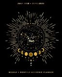 July 2019 - June 2020: Cancer | Weekly + Monthly Academic Planner: Cancer Zodiac Sign | Faux Gold Foil Calendar Organizer | Agenda with Quotes (8x10