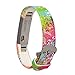 WISHTA Compatible with Silicone Fitbit Alta Bands with Metal Buckle Clasp, Adjustable Replacement Strap Compatible with Fitbit Alta/Fitbit Alta HR (No Tracker)