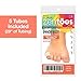 ZenToes Open Toe Tubes Fabric Gel Lined Sleeve Protectors for Corns, Blisters, Hammertoes – 5 Pack – 29″ of Tubingthumb 1