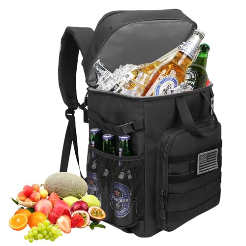Hp hope 43L Insulated Backpack Picnic Bag Cooler Bag Large Backpack for Men Women Camping Beach Outdoor Travel Family Picnic BBQ