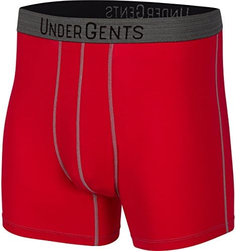 UnderGentsMen's Boxer Brief Underwear. 4.5" Leg & Flyless Pouch for CloudSoft Cooling Comfort Not Compression
