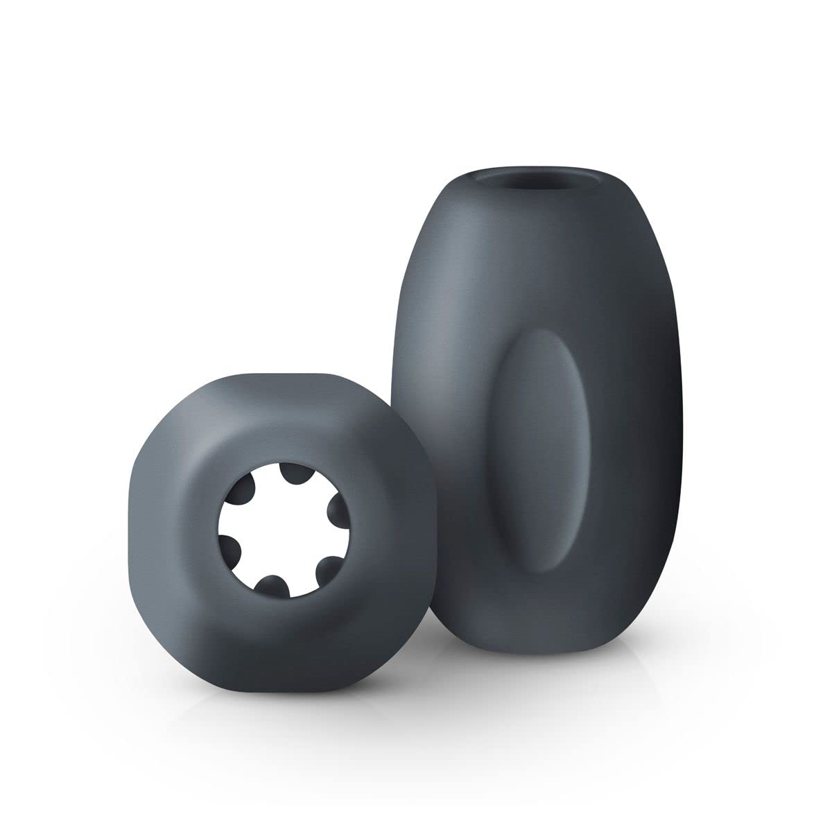 Boners Handjob Stroker - Stimulating Structure on The Inside โ Soft and Stretchable Silicone โ Masturbator Sleeve - Dark Blue