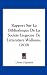 Rapport Sur La Bibliotheque de La Societe Liegeoise de Litterature Wallonne (1839) - Ulysse Capitaine