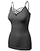 HATOPANTS Women's Ribbed Tank Tops Shapewear Crew Neck Racerback Spaghetti Bodysuits