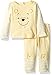 Disney Baby Boys' Winnie The Pooh 2 Piece Top Big Face Set, Pale Banana, 3-6 Months