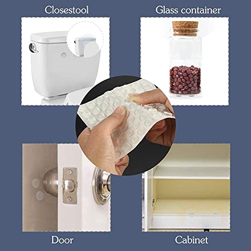 Cabinet Door Bumpers, Round Adhesive Pads Sound Dampening