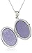 Amazon Collection Italian Sterling Silver Lotus Flower Locket Necklace, 18