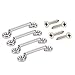 Amarine Made 4pcs Stainless Steel Bimini Top Strap Pad Eye Footman's Loop Heavy Duty for Jeep Corvette,Buggy,Kayak Tie Downs