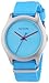 NIXON A348-606 Mod Bright Blue Dial Stainless Steel Textile Quartz Ladies Watch