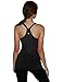 Yoga Reflex Women's Basic Racerback Low Support Sports Tank Tops Built in Bra