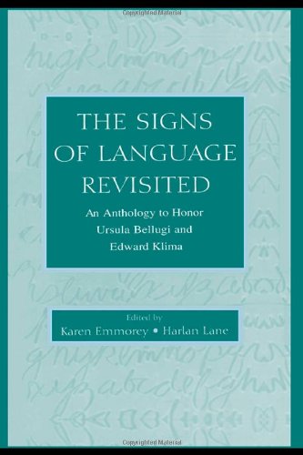 The Signs of Language Revisited: An Anthology To Honor Ursula Bellugi and Edward KlimaFrom Brand: Psychology Press