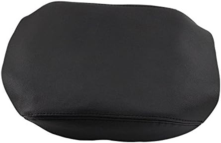 Sunautobuy Fits 2009-2013 Honda Pilot Real Black Leather CONSOLE LID ARMREST COVER (Leather Part Only)