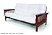 Artiva USA Home Deluxe 8-Inch Futon Sofa Mattress with Inner Spring Made in US for Long-Lasting Use, Full, Solid, Natural/Off-White